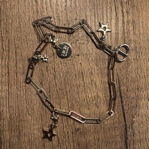 DIOR Silver Phone Strap Charm, like new